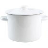 TORO Smaltovaný hrniec s pokrievkou 4,5l biely