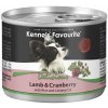 Konzerva pre psov - Kennels' Favourite jahňacie + brusnice s ľanovým olejom 200 g ovocná konzerva pre psy varená v pare