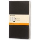 Moleskine zošity linajkové čierne L 3ks