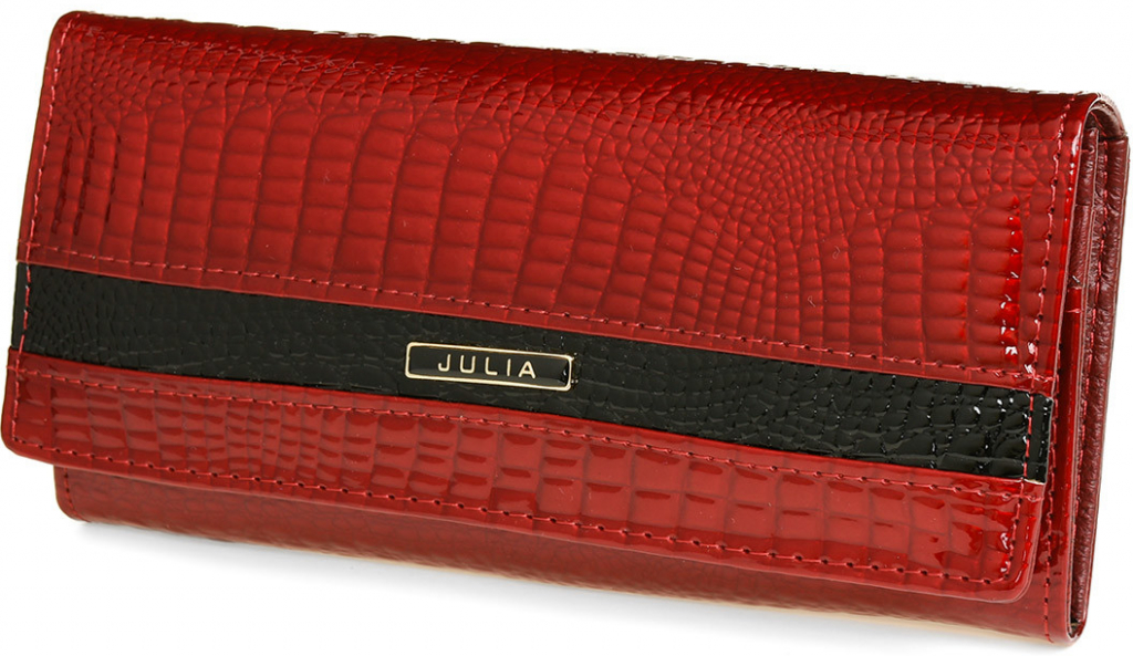 Julia Rosso U79 dámska kožená peňaženka RFiD červená
