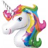 Fóliový balón supershape Jednorožec dúhový 87x107cm