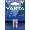 VARTA lítiová batéria Ultra Lithium AAA, LR03, 2ks
