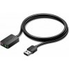 Vention 2-port USB External Sound Card 1M Black (CDYBF)
