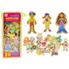 Lean Toys Sada drevených magnetiek Postavičky 20 ks
