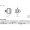 BOSCH Alternátor 0986049990
