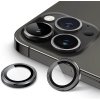 SES Metalické ochranné sklo na šošovku fotoaparátu a kamery pre Apple iPhone 12 Pro 15889 čierne