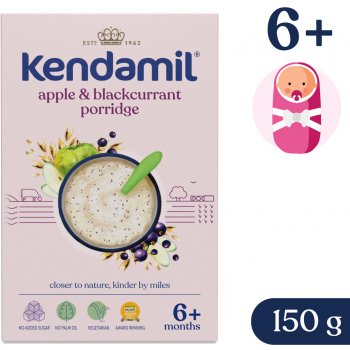 Kendamil Mliečna s čiernymi ríbezľami a jablkami 150 g