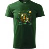Bitcoin logo s grafmi - Klasické pánske tričko vyššej gramáže - 3XL ( Fľaškovozelená )