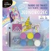 Farby na tvár JEDNOROŽEC - 6 farieb + štetec a čelenku (sada)