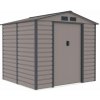 Záhradný domček G21 GAH 407 - 213 x 191 cm, šedý + DARČEK Prosperplast WOODEBOX antracit 140L