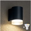 Brilagi -LED RGBW vonkajšie nástenné svietidlo MATERA 1xGU10/4,8W/230V antracit IP54 BG0977+AI2382 + záruka 3 roky zadarmo