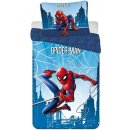 Jerry Fabrics obliečky Spiderman Blue city Bavlna 140x200 70x90