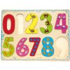 Bino Dřevěné hračky počítání puzzle číslice