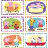 CLEMENTONI Obrázkové kostky Prasátko Peppa, 6 kostek