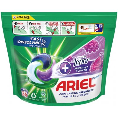 Ariel gélové tablety +Touch of Lenor Amethyst 36 PD
