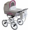 Baby Fashion Kombinovaný RETRO kočík SCARLETT BW-2 S autosedačkou