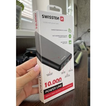 Swissten Power Line 10000mAh 20W Power Delivery černá 22013912