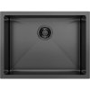 SAPHO ZENITH 60 x 45cm drez, s prepadom, nerez, antracit, ZN6045B