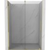 Mexen Velar, posuvné dvere do otvoru 150x200 cm, 8mm číre sklo, zlatá lesklá, 871-150-000-01-50