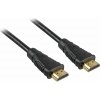 PremiumCord HDMI High Speed + Ethernet kabel/ zlacené konektory/ 15m/ černý kphdme15