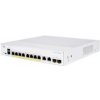 Cisco switch CBS250-8PP-E-2G, 8xGbE RJ45, 2xRJ45/SFP combo, fanless, PoE+, 45W - REFRESH CBS250-8PP-E-2G-EU-RF