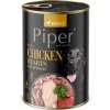NEW PIPER s kuracími srdiečkami a špenátom, konzerva pre psy 400 g