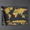 Stieracia mapa Luckies of London Scratch Map® Deluxe