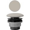 GSI Neuzatvárateľná výpusť pre umývadla, mosadz/keramická zátka, creta mat (PVC08)