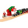 Brio Vianočná vlaková sada s parnou lokomotívou