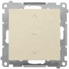 Ovládač žalúzií (1-0-2) 10A/250V (PS) šampanská matná SIMON55 (Simon)