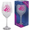 Pohár na víno ako darček k 40. narodeninám Darček 580ml