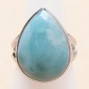 Nefertitis Larimar prsteň striebro Ag 925 LOT397 - 51 mm (US 5,5), 6,7 g