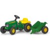rolly toys Schody Traktor RollyKid John Deere Junior zelená / žltá