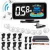 8 x PARKOVACIE SENZORY PARKTRONIC S LED LCD DISPLEJOM, biela farba