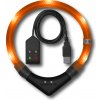 LEUCHTIE Easy Charge USB LED svietiaci obojok magnetický senzor sunset orange 55 cm