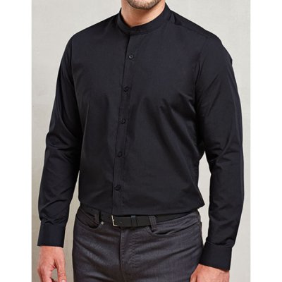 Premier Workwear Pánska košeľa pre servis PR258 Black
