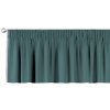 Dekoria Krátky záves na riasiacej páske, matná smaragdová zelená, 260 x 40 cm, Linen, 159-09