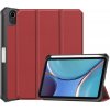 VSETKONAMOBIL 34248 LEATHER Zaklápací obal Apple iPad mini 2021 / iPad mini 2024 tmavočervený