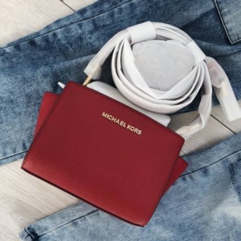 Michael Kors Selma crossbody červená