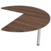 Hobis Doplnkový stôl Flex, pravý, 120x75,5x(60x80) cm, orech/kov
