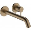 Hansgrohe Tecturis S - Páková umývadlová batéria EcoSmart+ pod omietku s výtokom 225 mm, kartáčovaný bronz 73351140