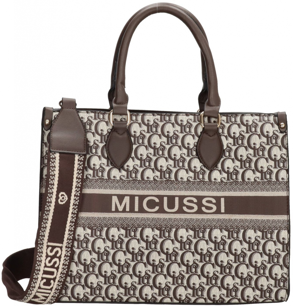Bielo-hnedá luxusná kabelka na rameno Micussi od 54,99 € - Heureka.sk