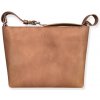 Eggo Gennep dámska kožená kabelka a listová kabelka 2 v 1 Svetlo hnedá