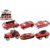 Teddies Auto hasiči kov/plast 7cm na volný chod