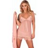 Livco corsetti fashion - hyeona 1710 babydoll + thong rose l
