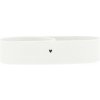 Bastion Collections Keramická tácka Oval Small White / Black Heart