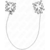 Kink - Metal Flower Nipple Clamps With Chain