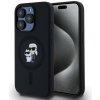 Karl Lagerfeld puzdro gumené Apple iPhone 15 Pro KLHMP15LSCMKCRHK čierne
