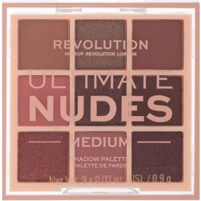 Makeup Revolution London Ultimate Nudes paletka očných tieňov 8.1 g medium