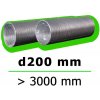 Flexibilné hliníkové potrubie FLEXTUBE d200 dĺžka 3000 mm MIKAWI 59-0065